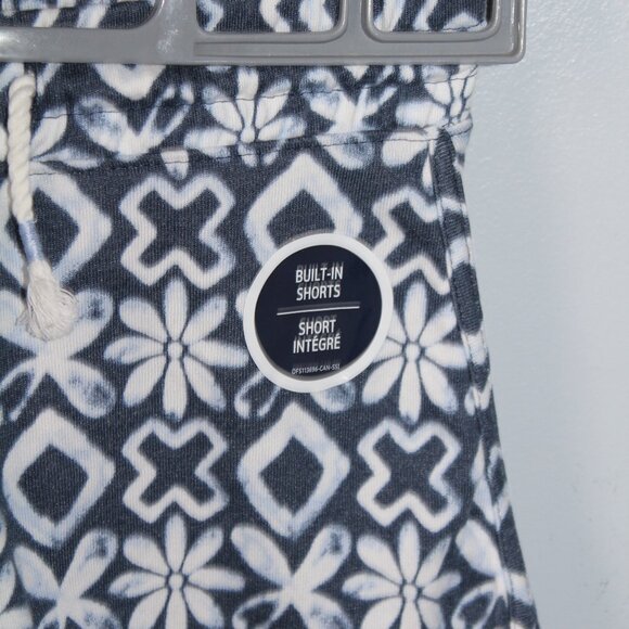 🍁5/$25🎃 Osh Kosh Size 5 Skort Blue/Cream Geo Print - Picture 2 of 2